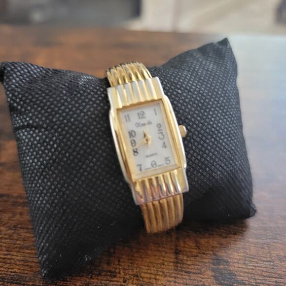Vintage Watches Xanadu Gold Rectangular Quartz Ladies Watch Cuff Japan Movt - Picture 2 of 10